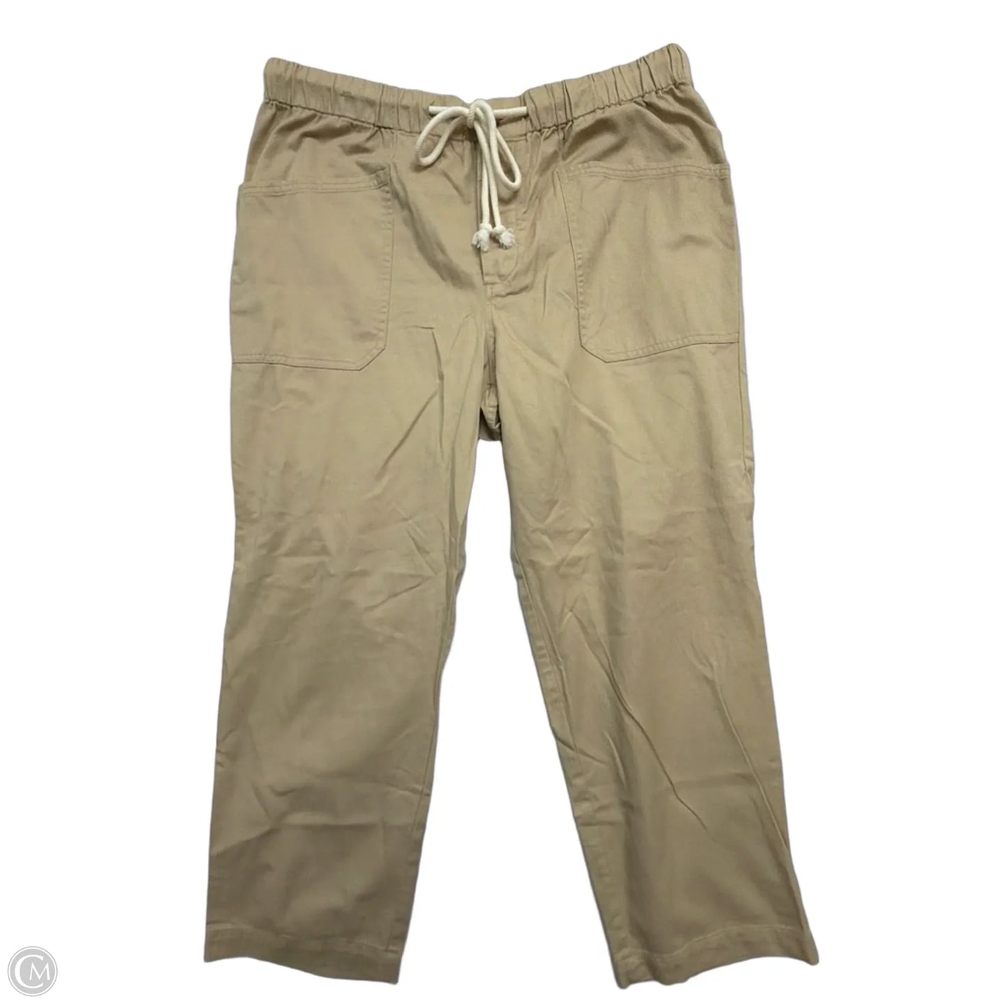 Pants Wide Leg By Universal Thread In Tan, Size: L