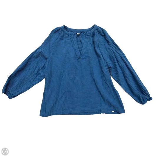 Top Long Sleeve By Old Navy In Blue, Size: L