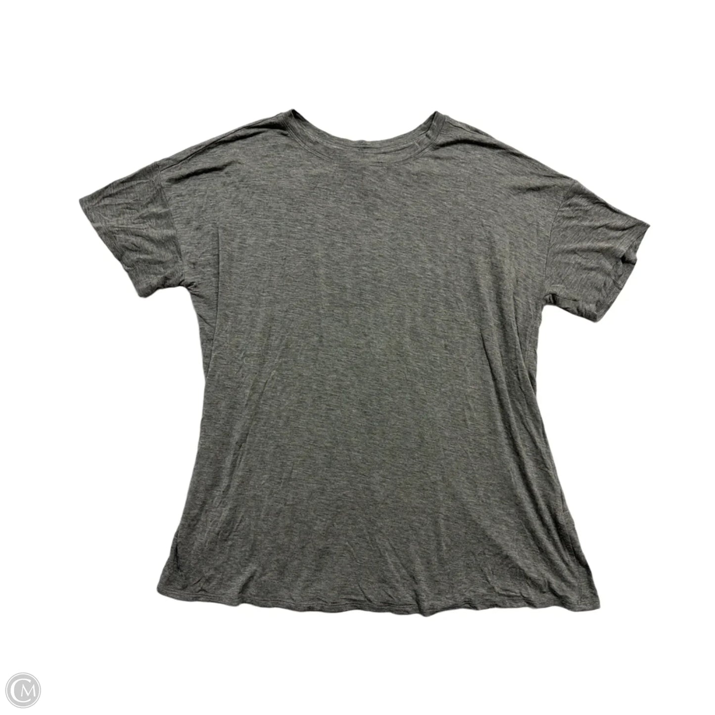 Top Short Sleeve By Style And Company In Grey, Size: L