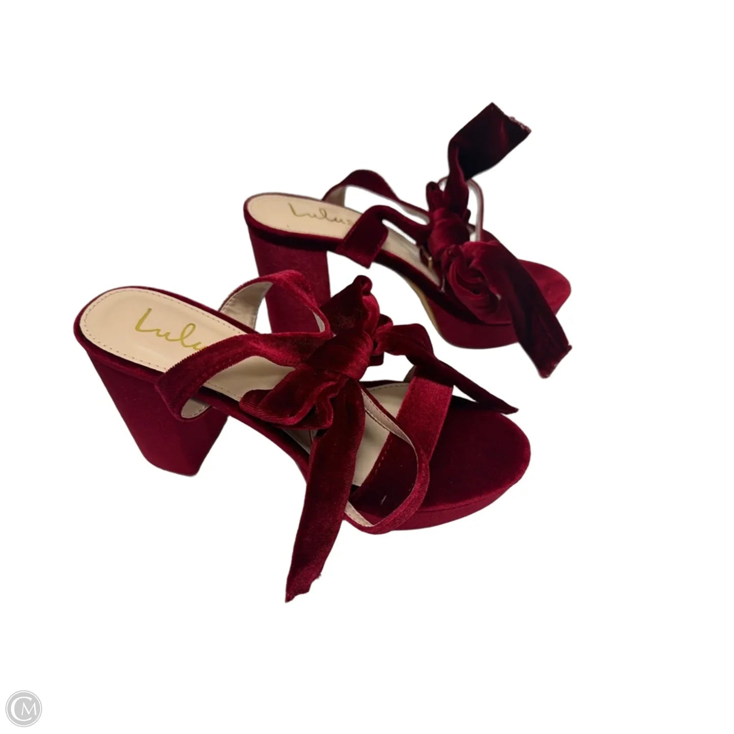 Shoes Heels Block By Lulus In Red, Size: 7.5