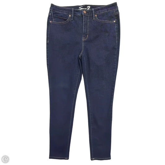 Jeans Skinny By Seven 7 In Blue Denim, Size: 10