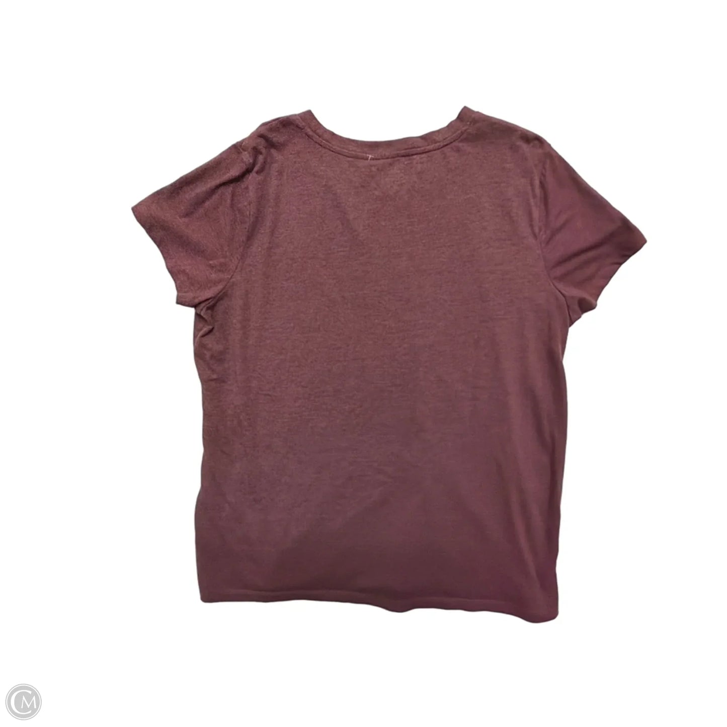 Top Short Sleeve By Maurices In Maroon, Size: Xl