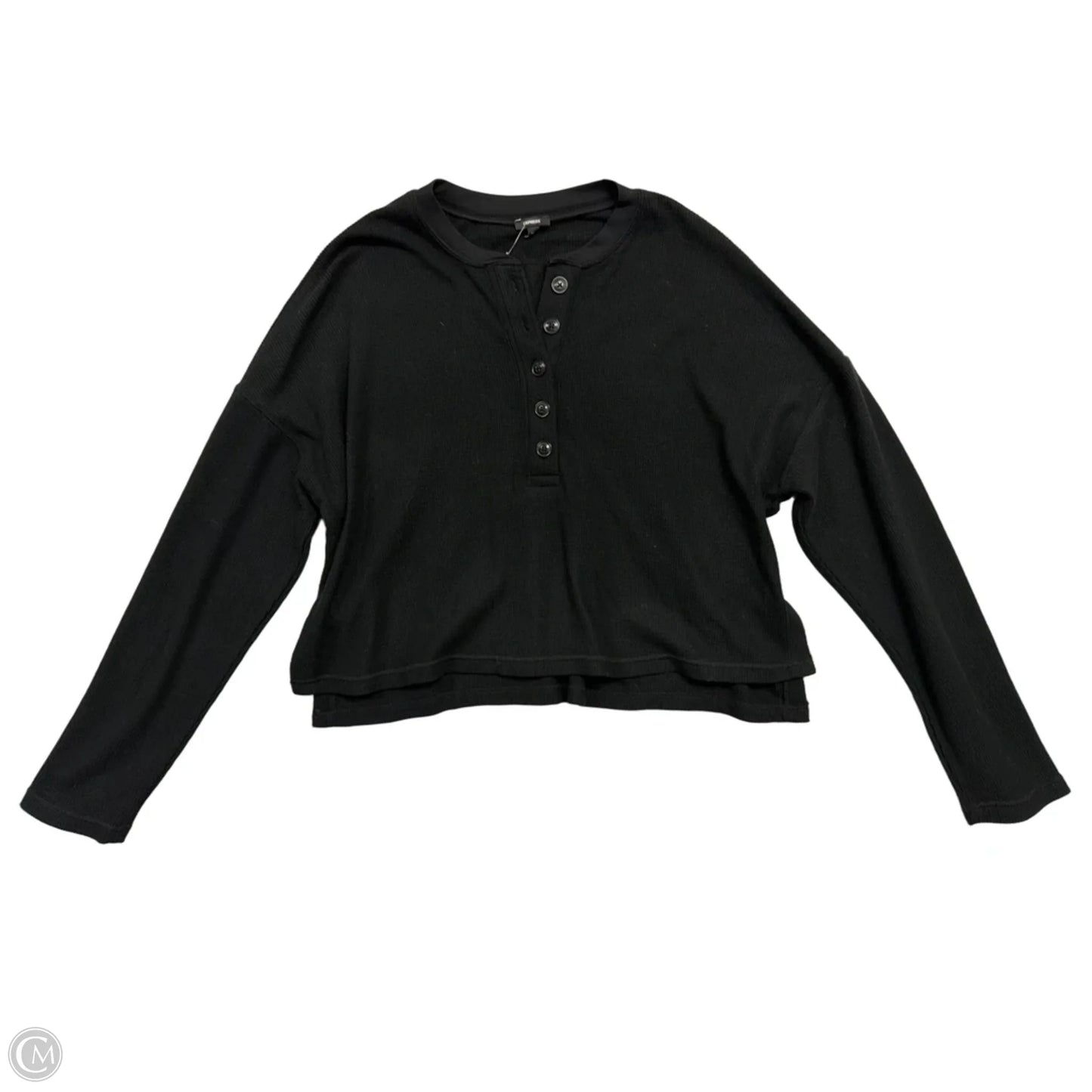 Top Long Sleeve By Express In Black, Size: S