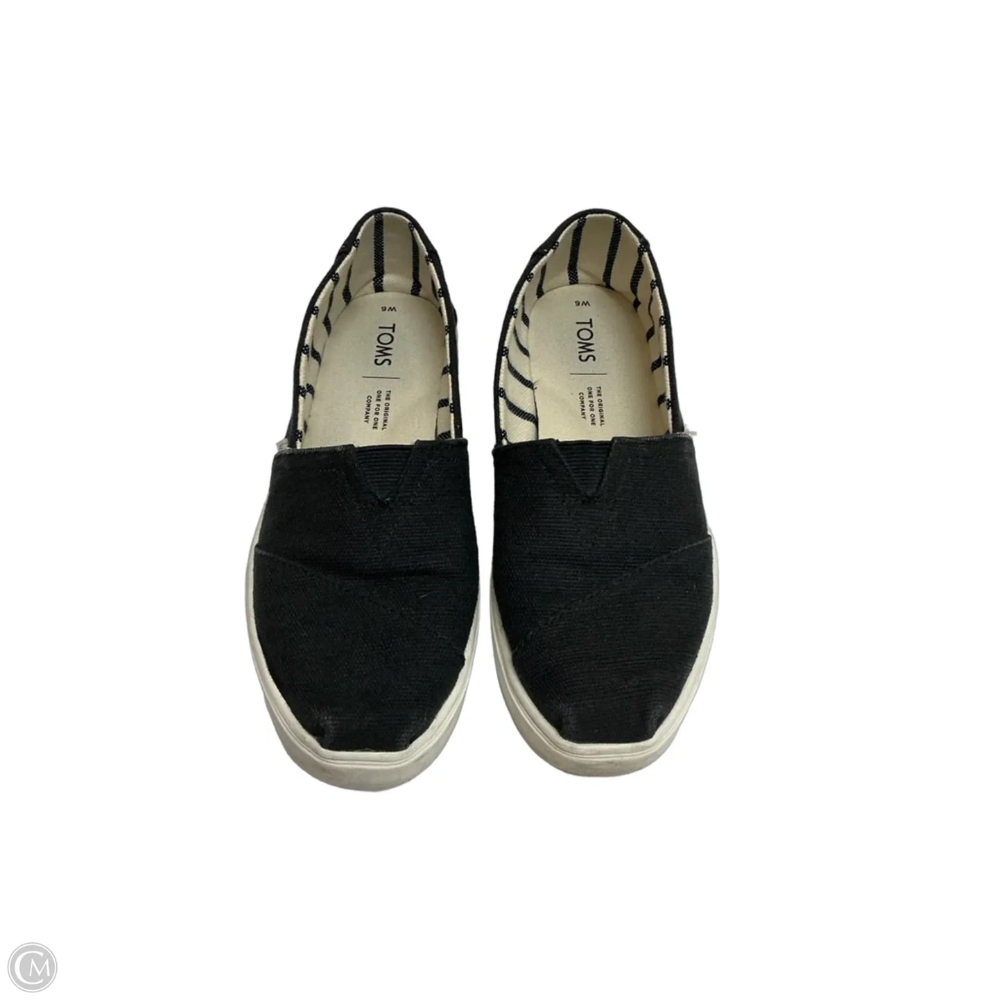 Shoes Flats By Toms In Black, Size: 6