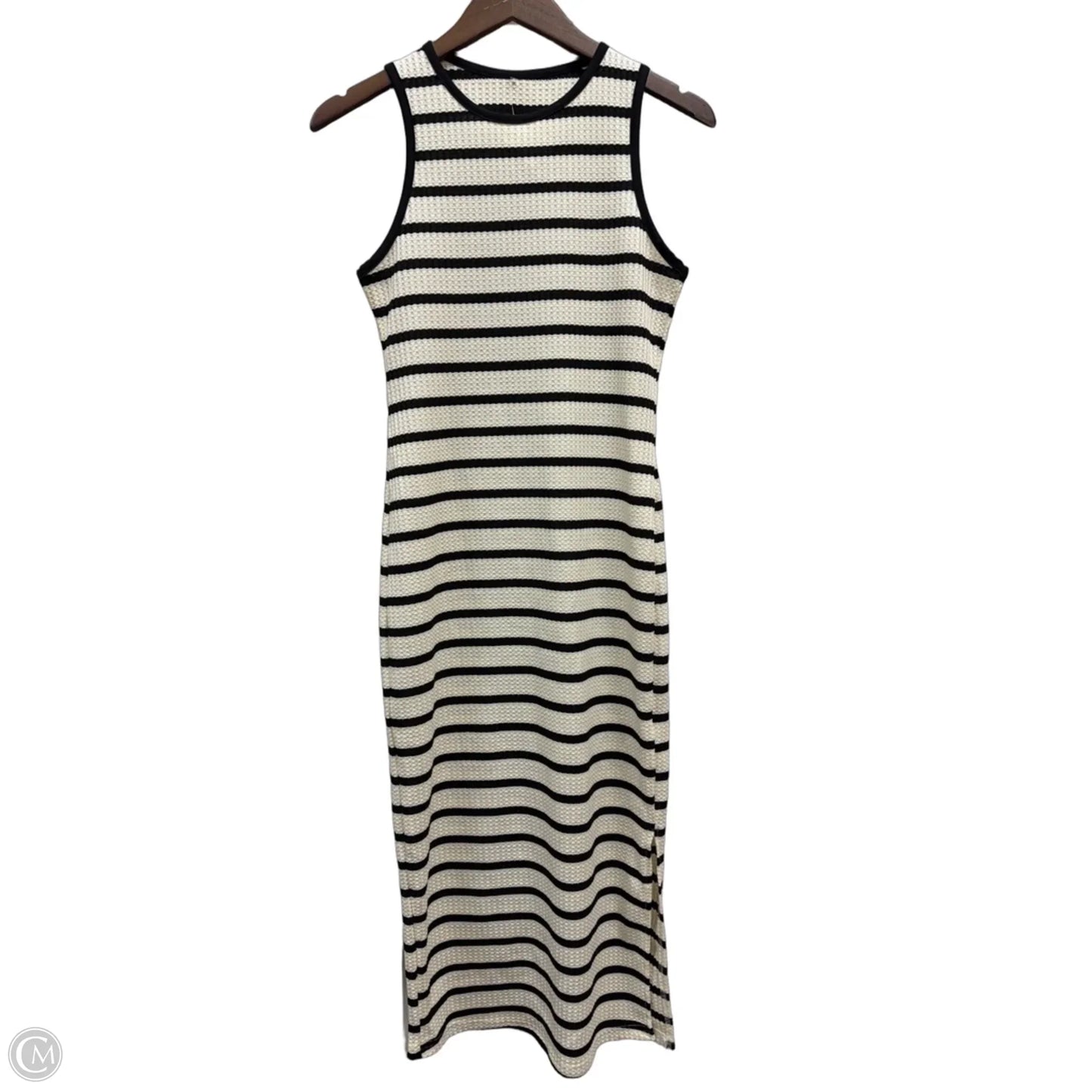 Dress Casual Maxi By Shein In Black & Cream, Size: Mp