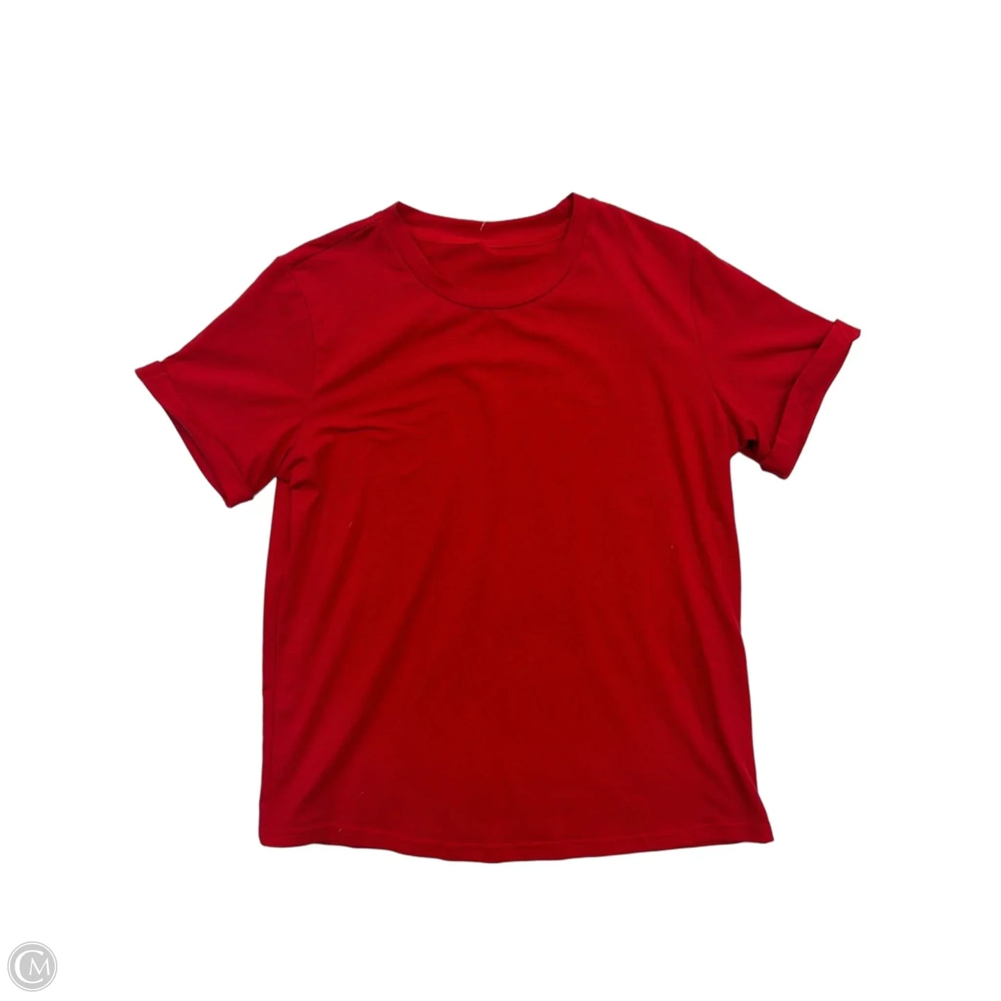Top Short Sleeve Basic By Envy Divine In Red, Size: L