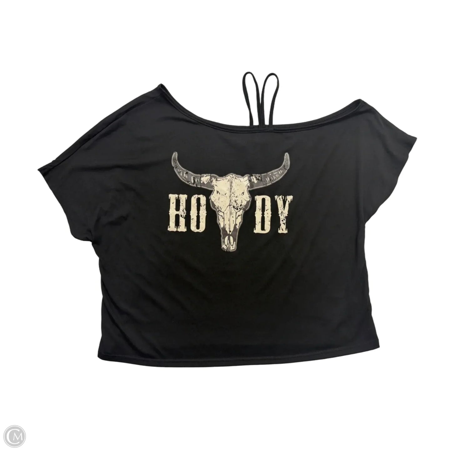 Top Short Sleeve By Shein In Black, Size: 2x