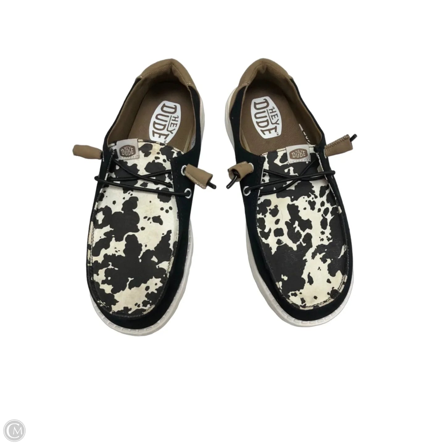 Shoes Flats By Hey Dude In Animal Print, Size: 8