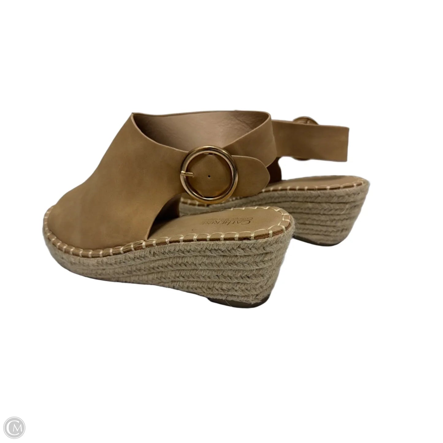 Sandals Heels Wedge By Catherine Malandrino In Tan, Size: 8.5