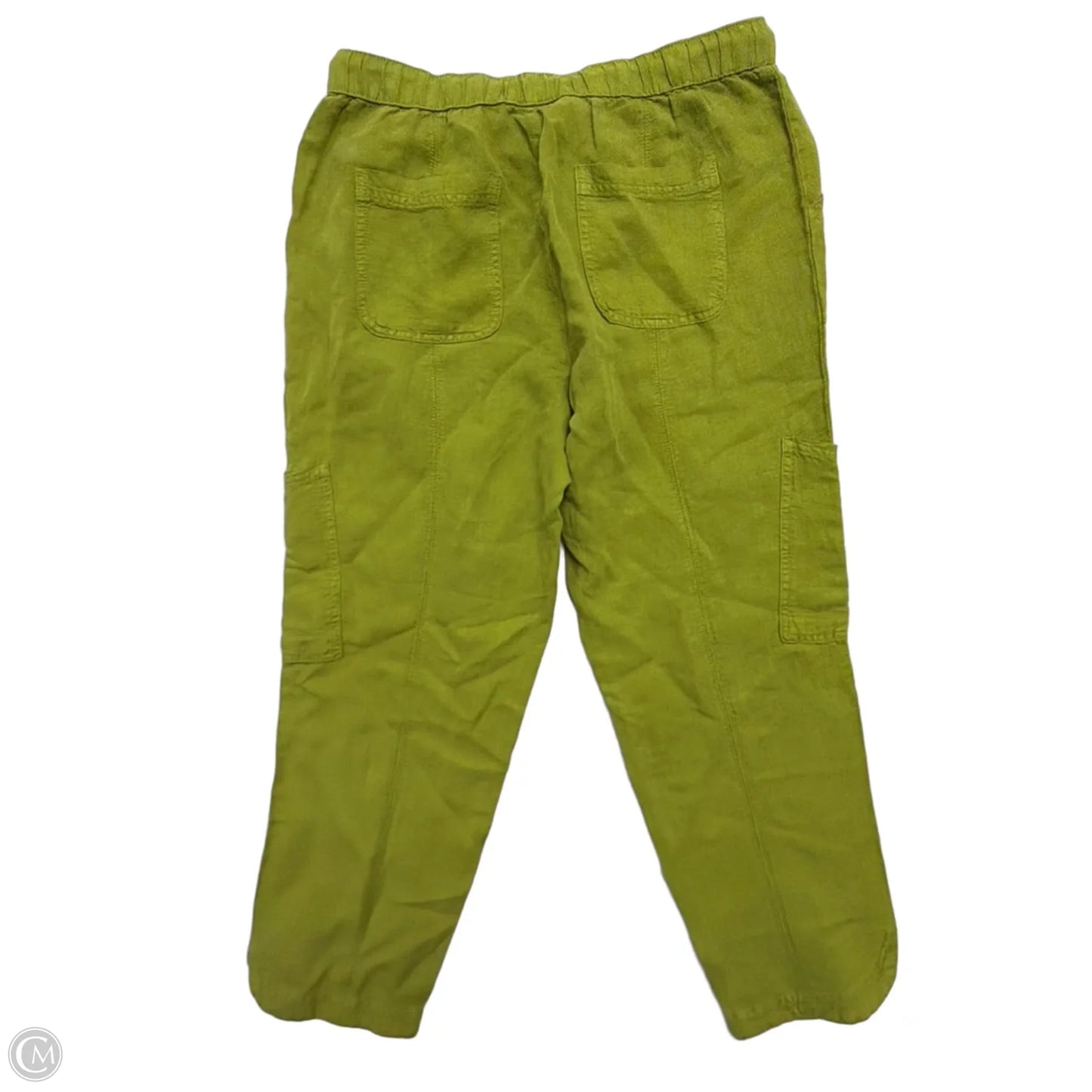 Pants Linen By C And C In Green, Size: M