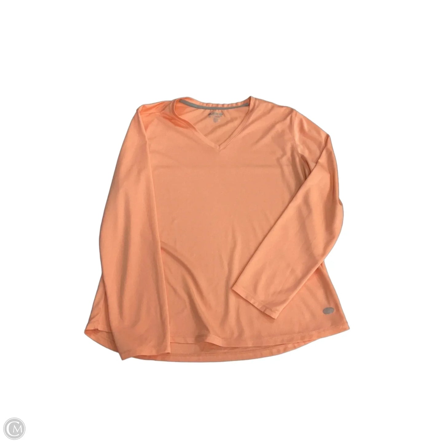 Athletic Top Long Sleeve Crewneck By Reel Legends In Orange, Size: Xl