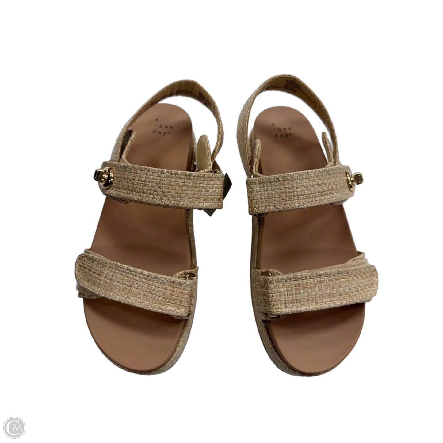 Sandals Flats By A New Day In Tan, Size: 9.5