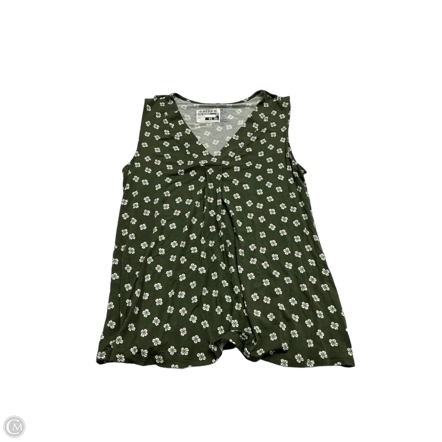Tank Top By Croft And Barrow In Floral Print, Size: L