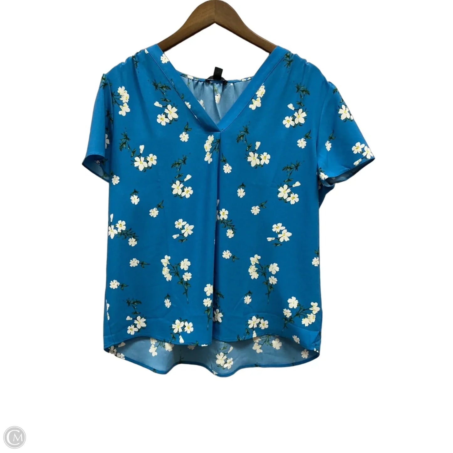 Top Short Sleeve By Hilary Radley In Floral Print, Size: Xl