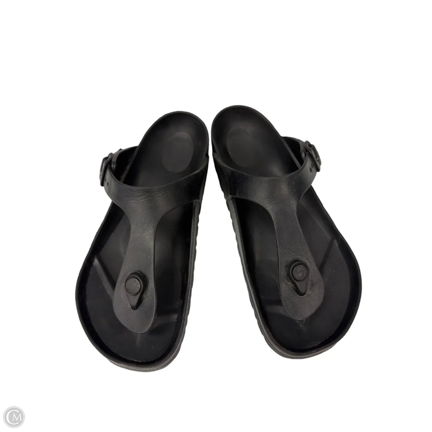 Sandals Flats By Birkenstock In Black, Size: 7