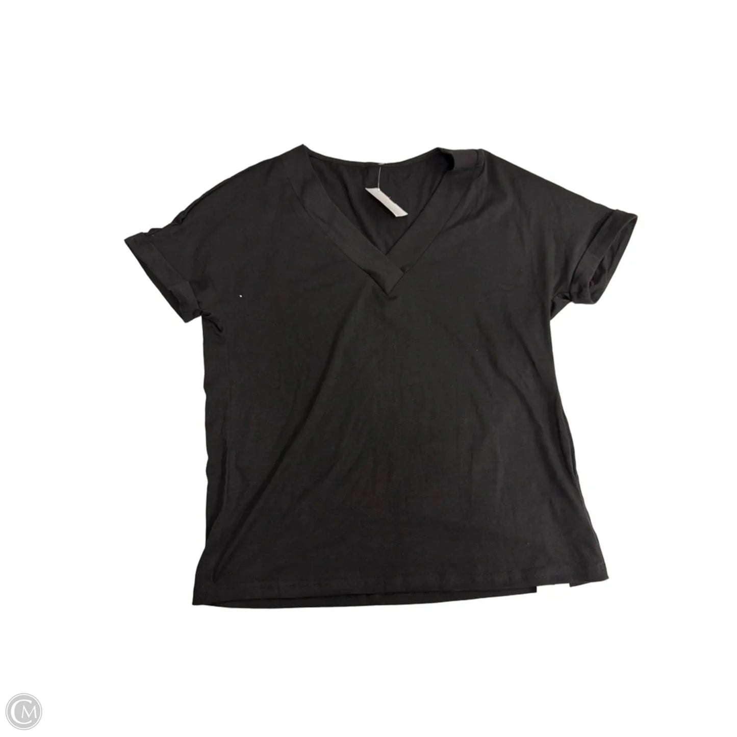 Top Short Sleeve By Clothes Mentor In Black, Size: M