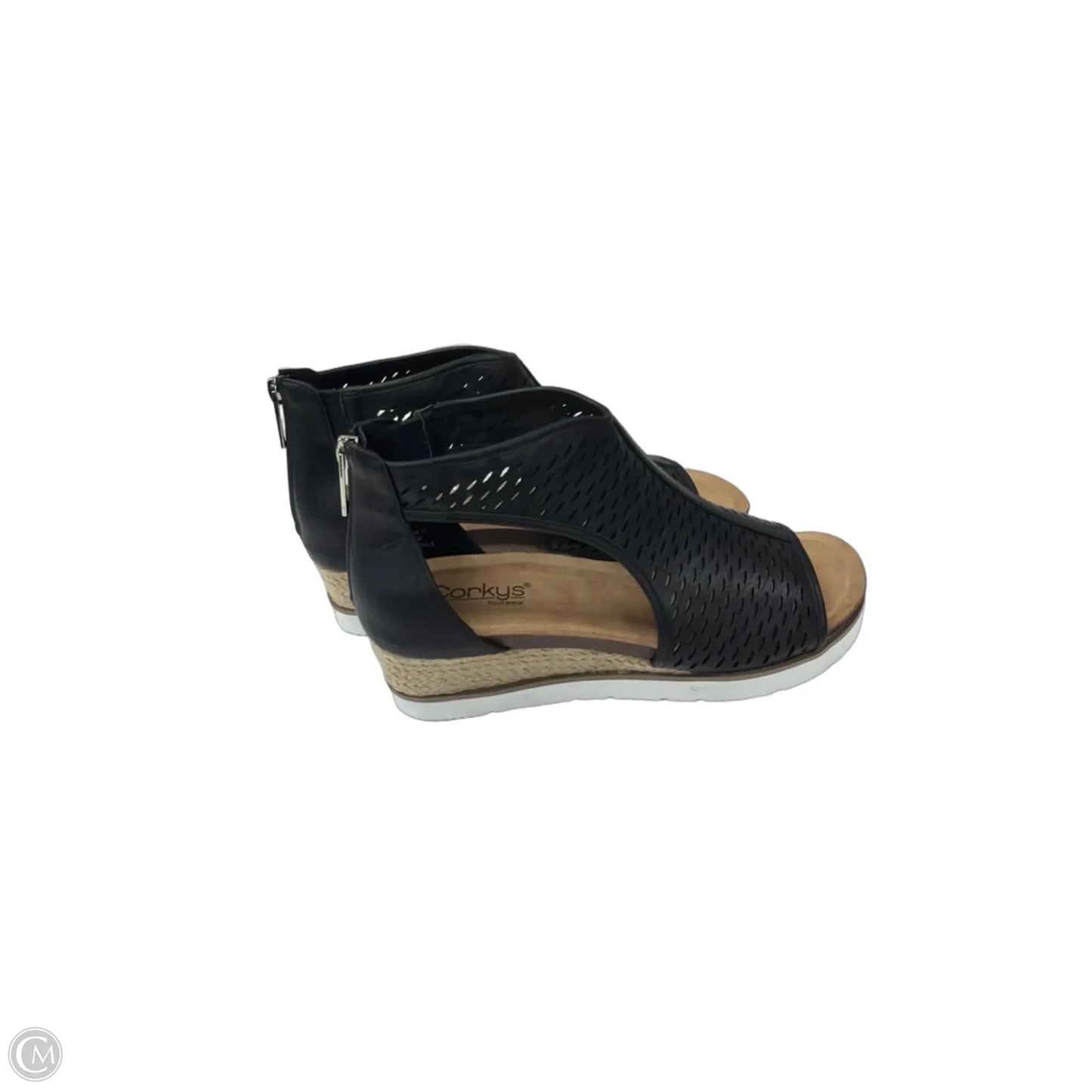 Sandals Flats By Corkys In Black, Size: 10
