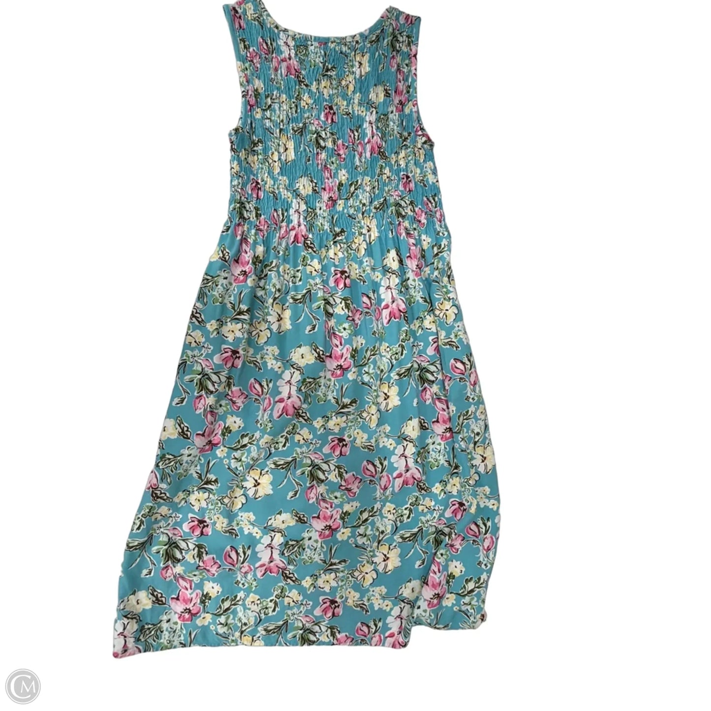 Dress Casual Midi By Croft And Barrow In Floral Print, Size: M