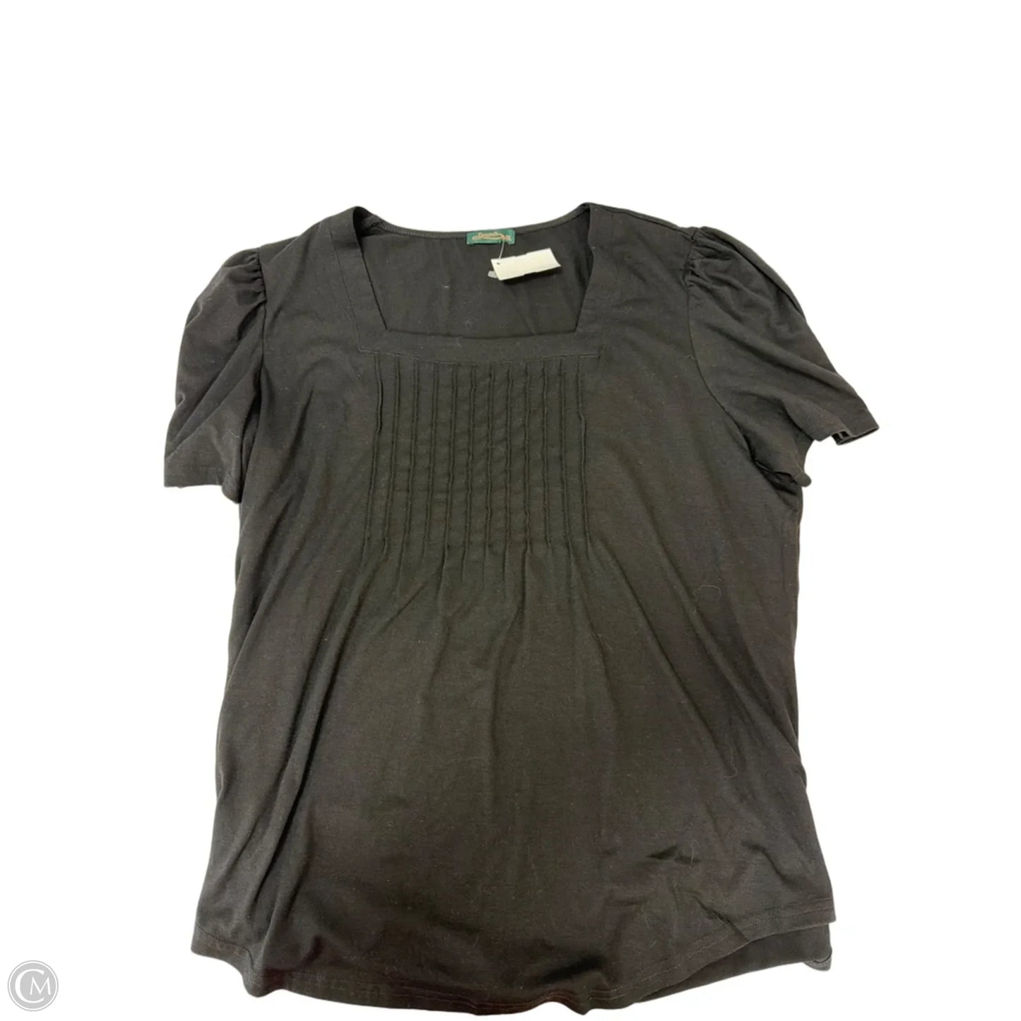 Top Short Sleeve By Clothes Mentor In Black, Size: 1x