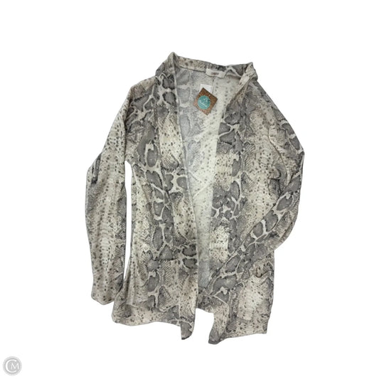 Cardigan By Cherish In Snakeskin Print, Size: S