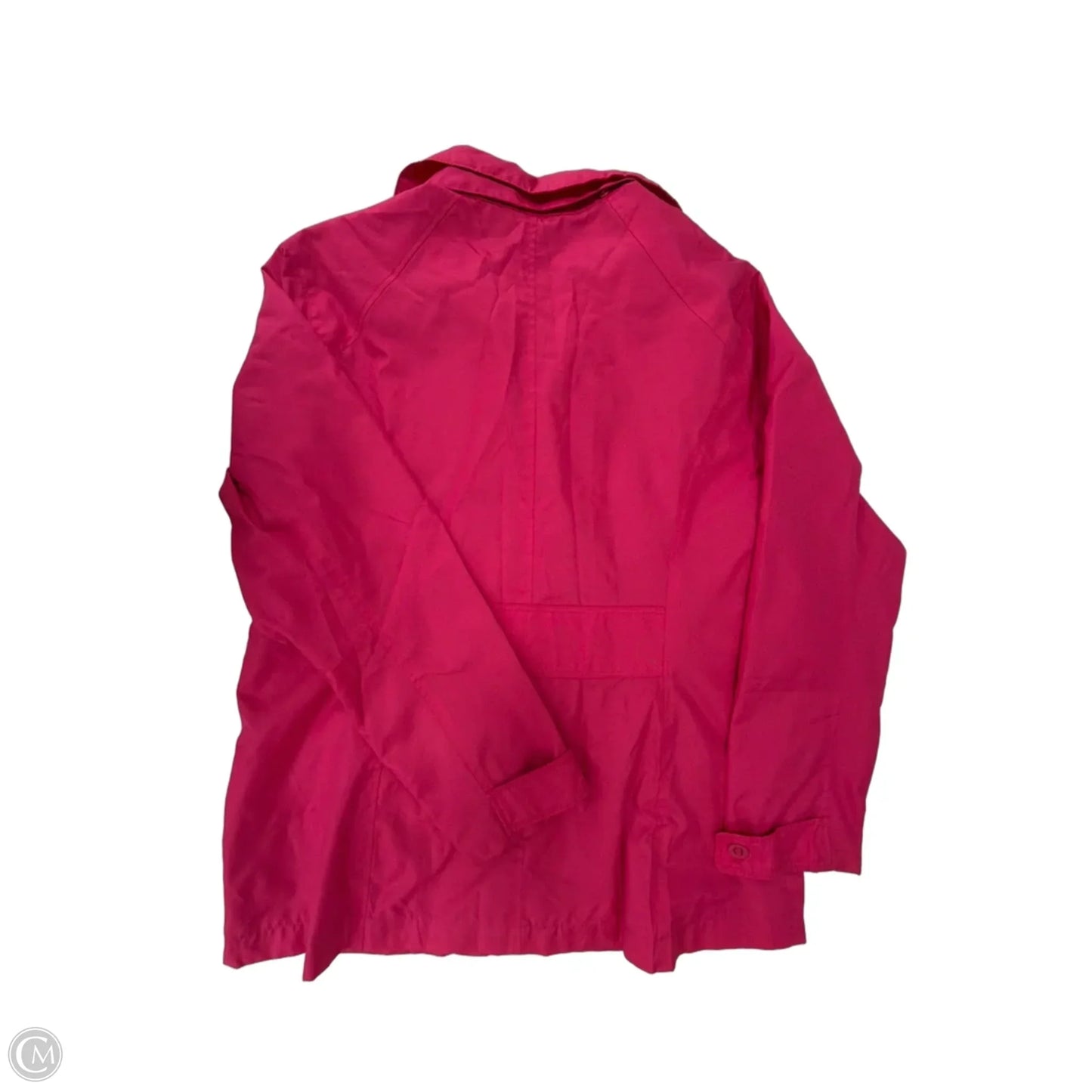 Jacket Windbreaker By Lands End In Pink, Size: L