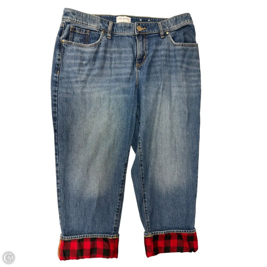 Jeans Cropped By Lane Bryant In Blue Denim, Size: 14p
