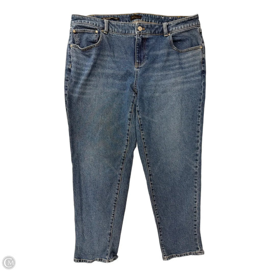 Jeans Boyfriend By Talbots In Blue Denim, Size: 14