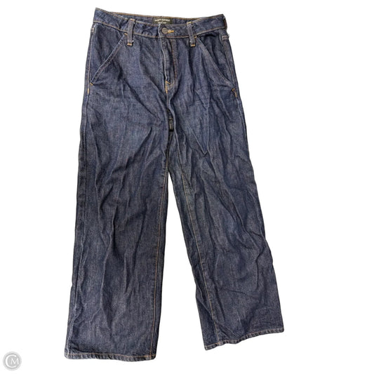 Jeans Straight By Banana Republic In Blue Denim, Size: 2p