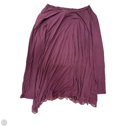 Top Long Sleeve By Lane Bryant In Purple, Size: 2x