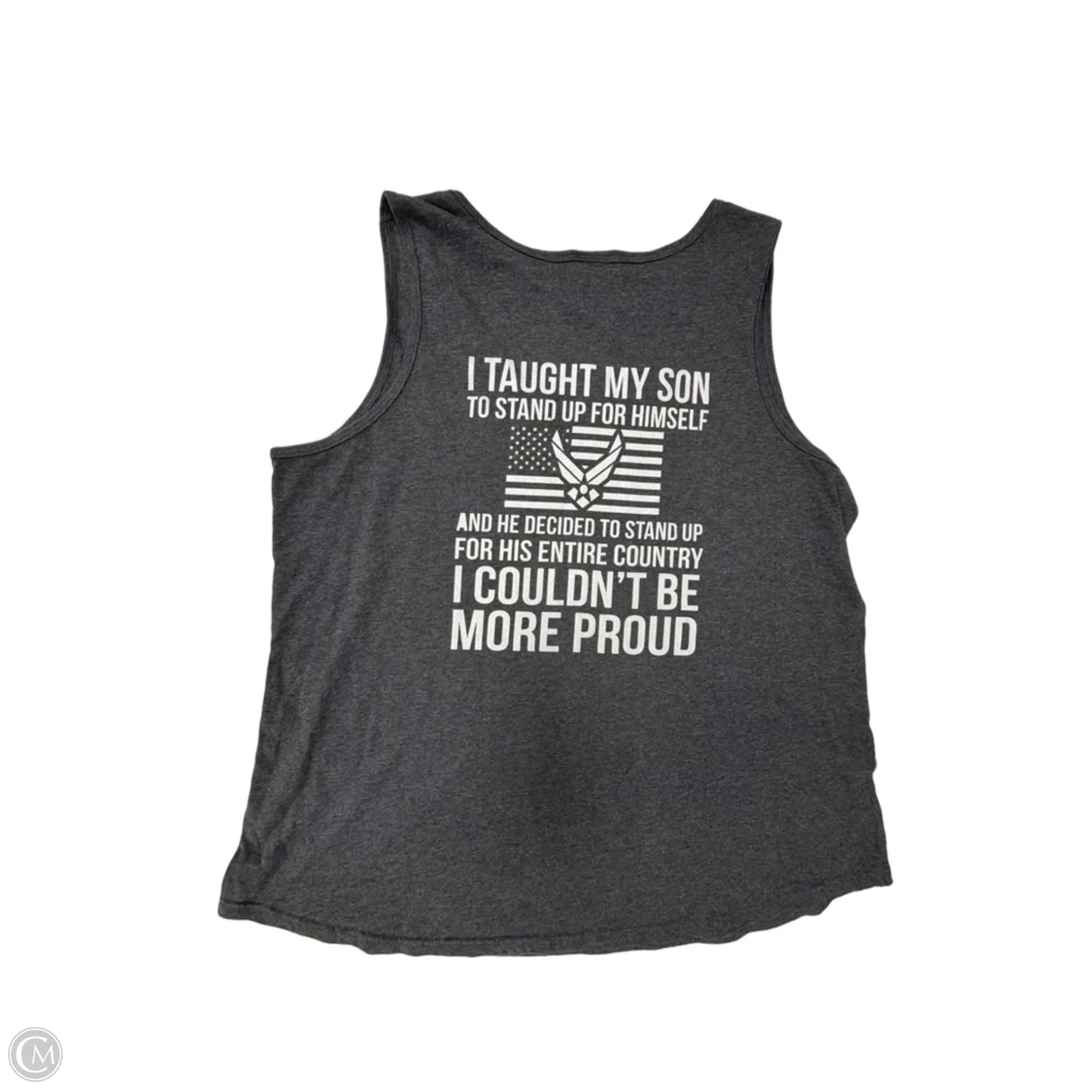 Tank Top By Port & Company In Grey, Size: 1x