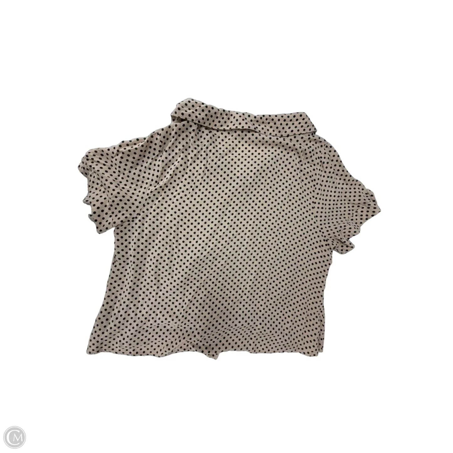 Top Short Sleeve By Unique Spectrum In Polkadot Pattern, Size: 3x