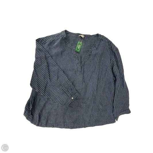 Top 3/4 Sleeve By L.l. Bean In Striped Pattern, Size: 2x