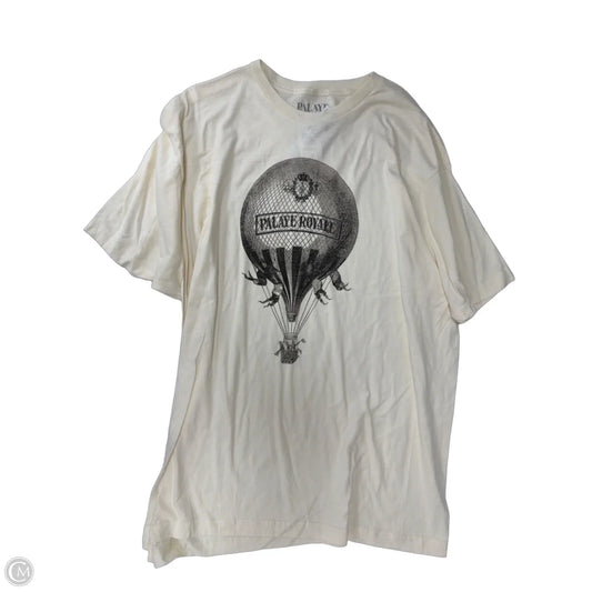 Top Short Sleeve By Clothes Mentor In Cream, Size: 3x