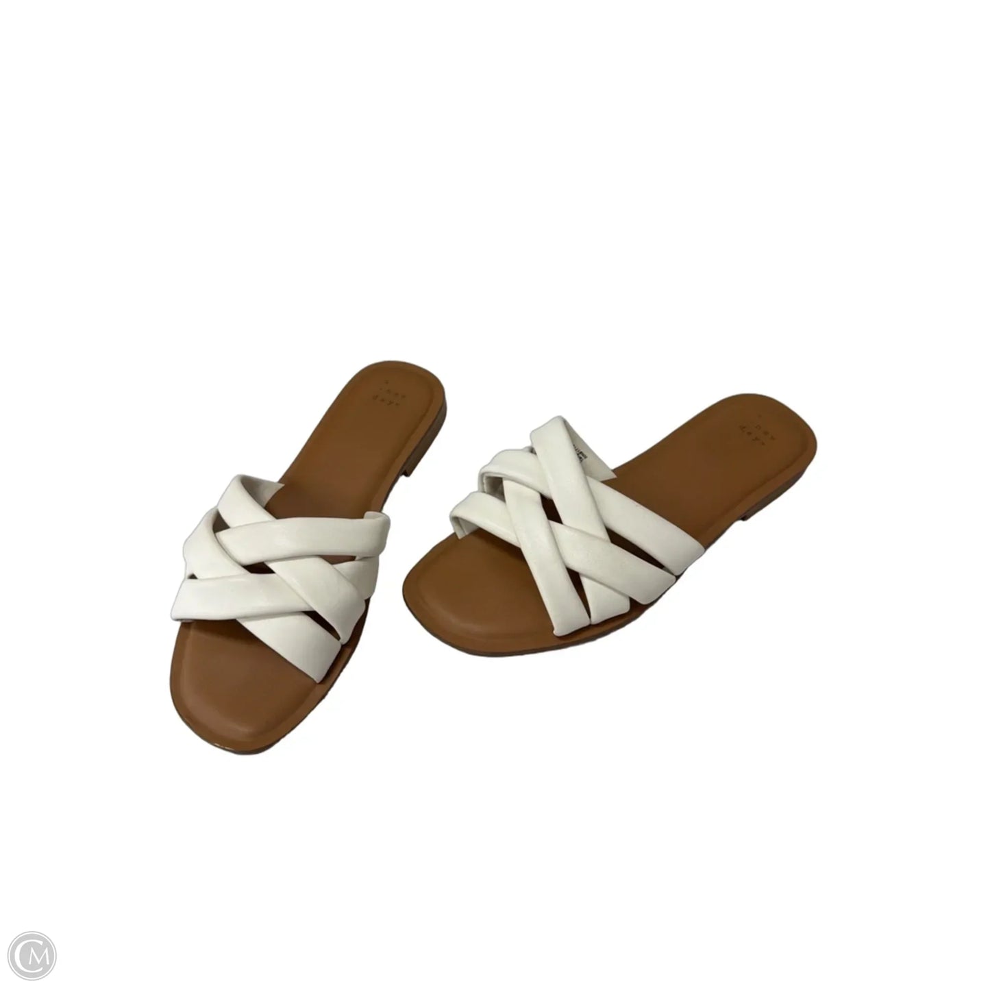 Sandals Flats By A New Day In White, Size: 9.5