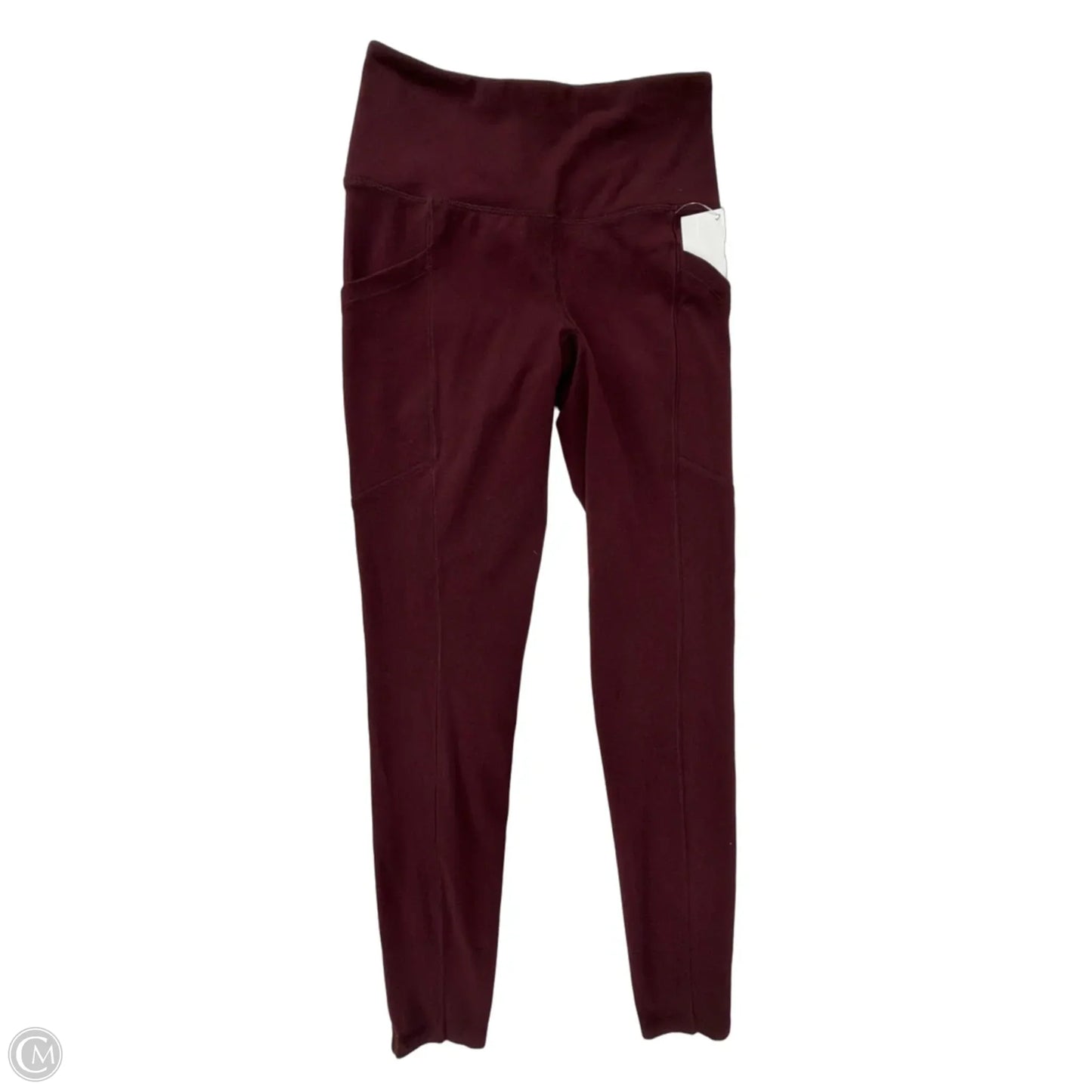 Athletic Leggings By Banana Republic In Maroon, Size: S