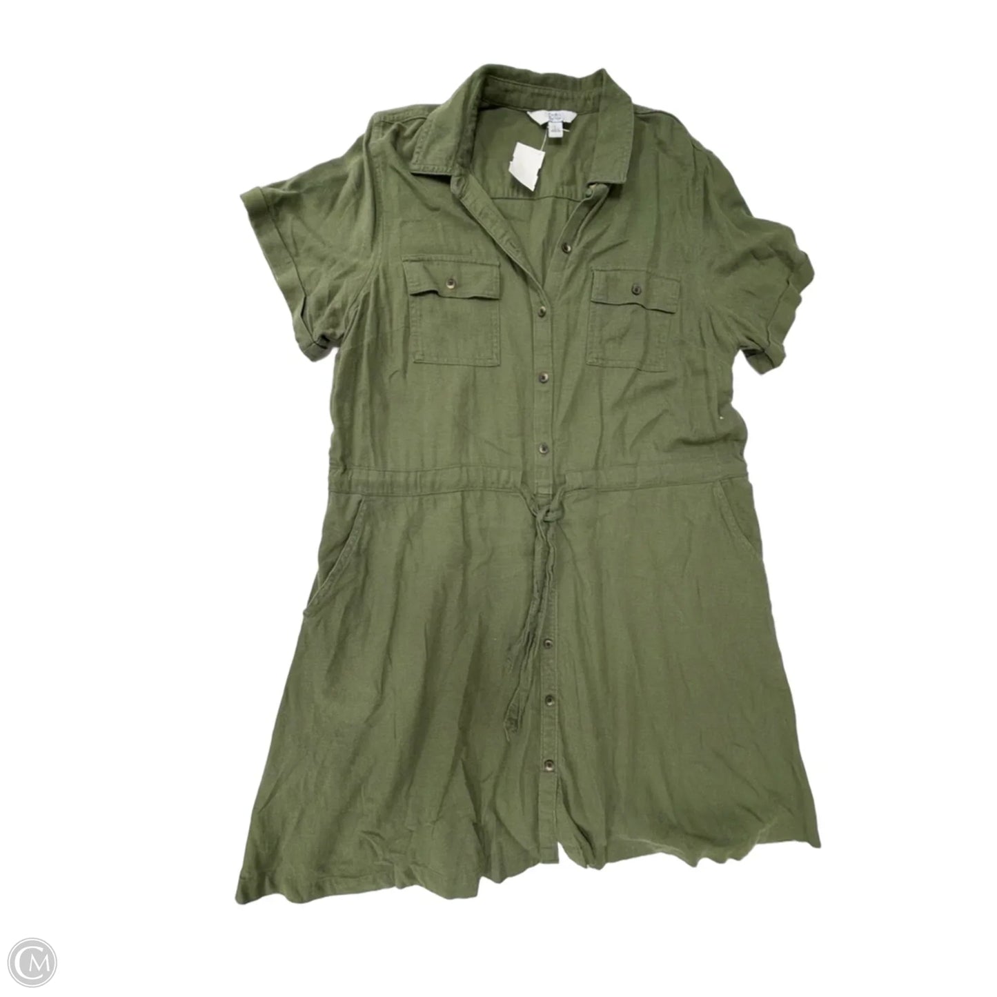 Dress Casual Short By Croft And Barrow In Green, Size: L