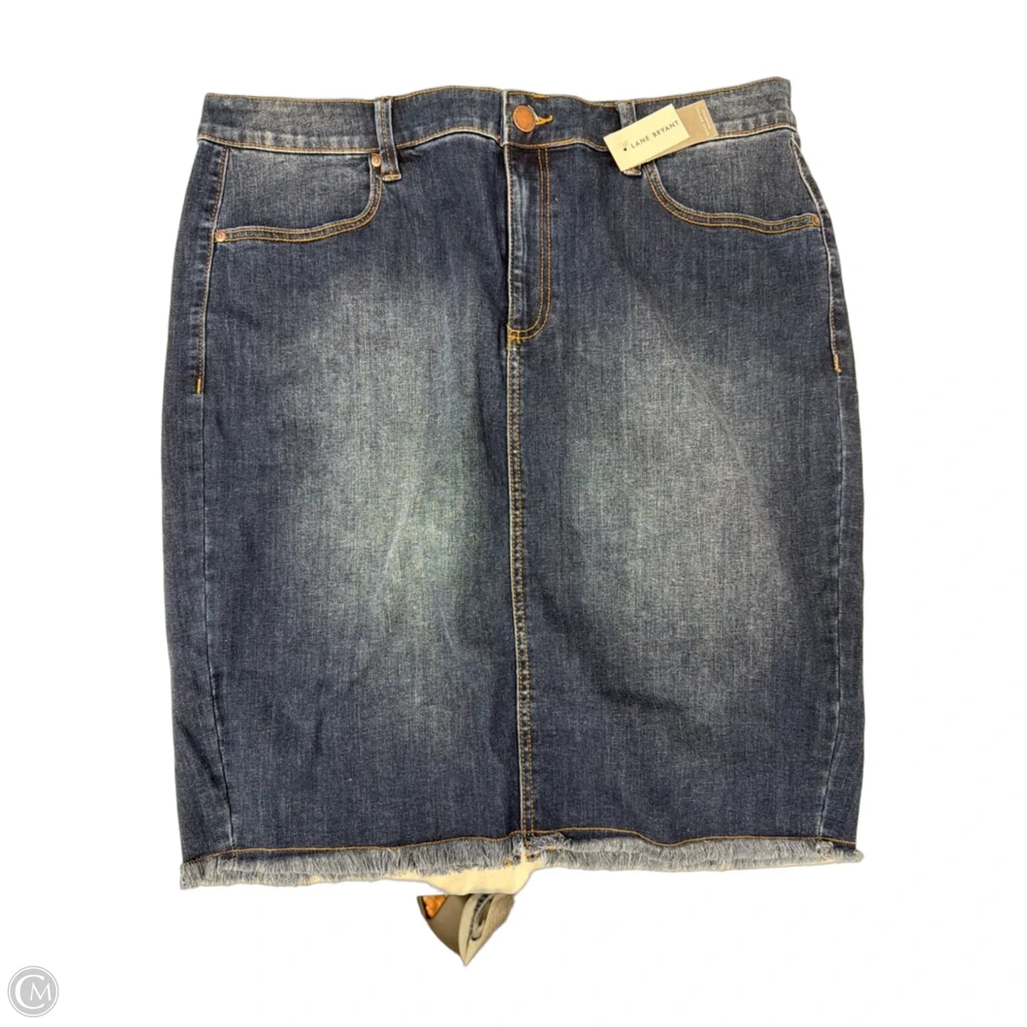 Skirt Midi By Lane Bryant In Blue Denim, Size: 18