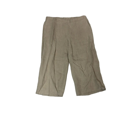 Pants Wide Leg By J. Jill In Tan, Size: L