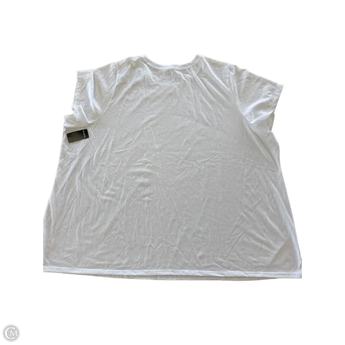 Top Short Sleeve Basic By Torrid In White, Size: 6