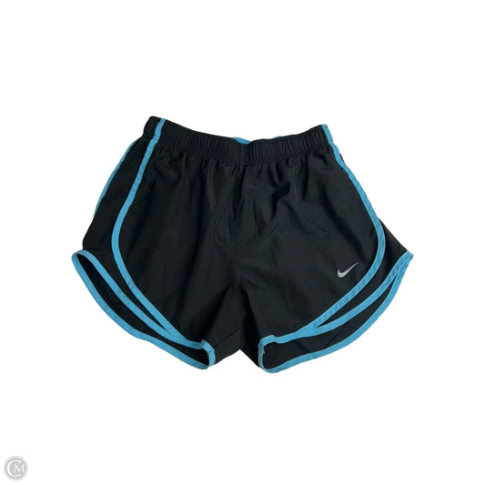 Athletic Shorts By Nike Apparel In Black & Blue, Size: M