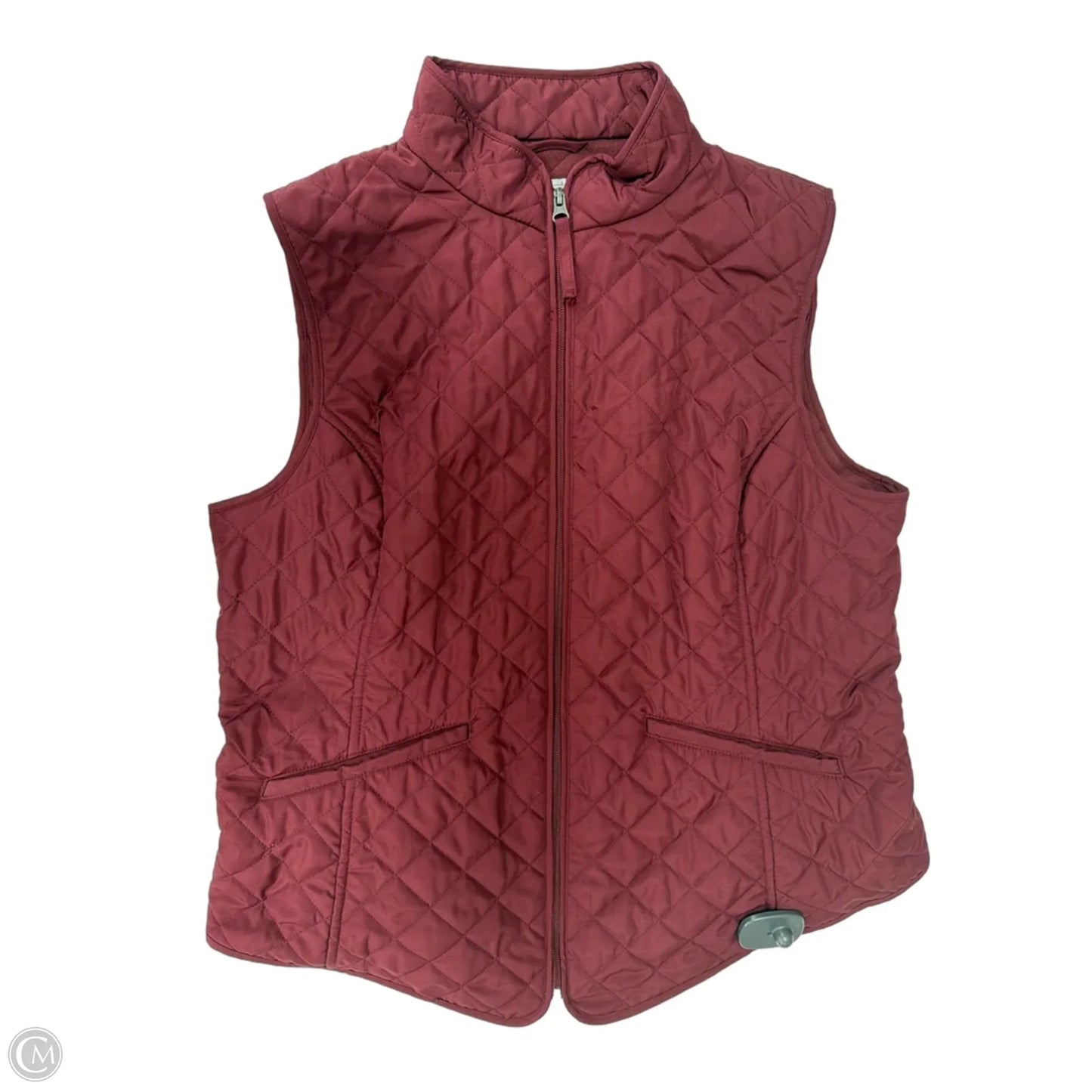Vest Puffer & Quilted By Van Heusen In Maroon, Size: L