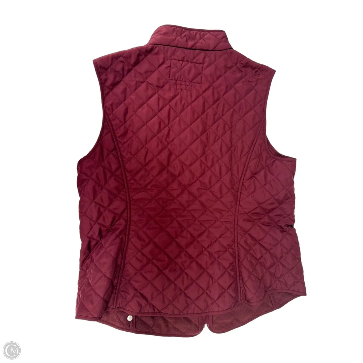 Vest Puffer & Quilted By Van Heusen In Maroon, Size: L
