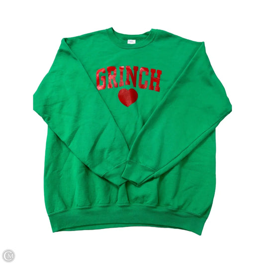 Sweatshirt Crewneck By Port & Company In Green, Size: Xl