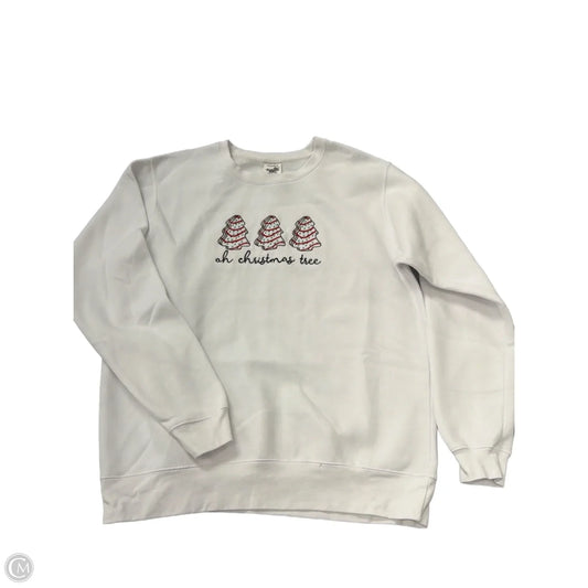 Sweatshirt Crewneck By Pacific & Co.  In White, Size: Xl