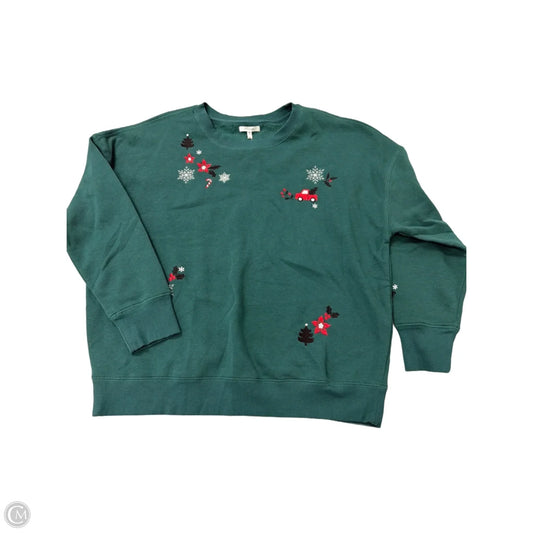 Sweatshirt Crewneck By Maurices In Green, Size: Xl