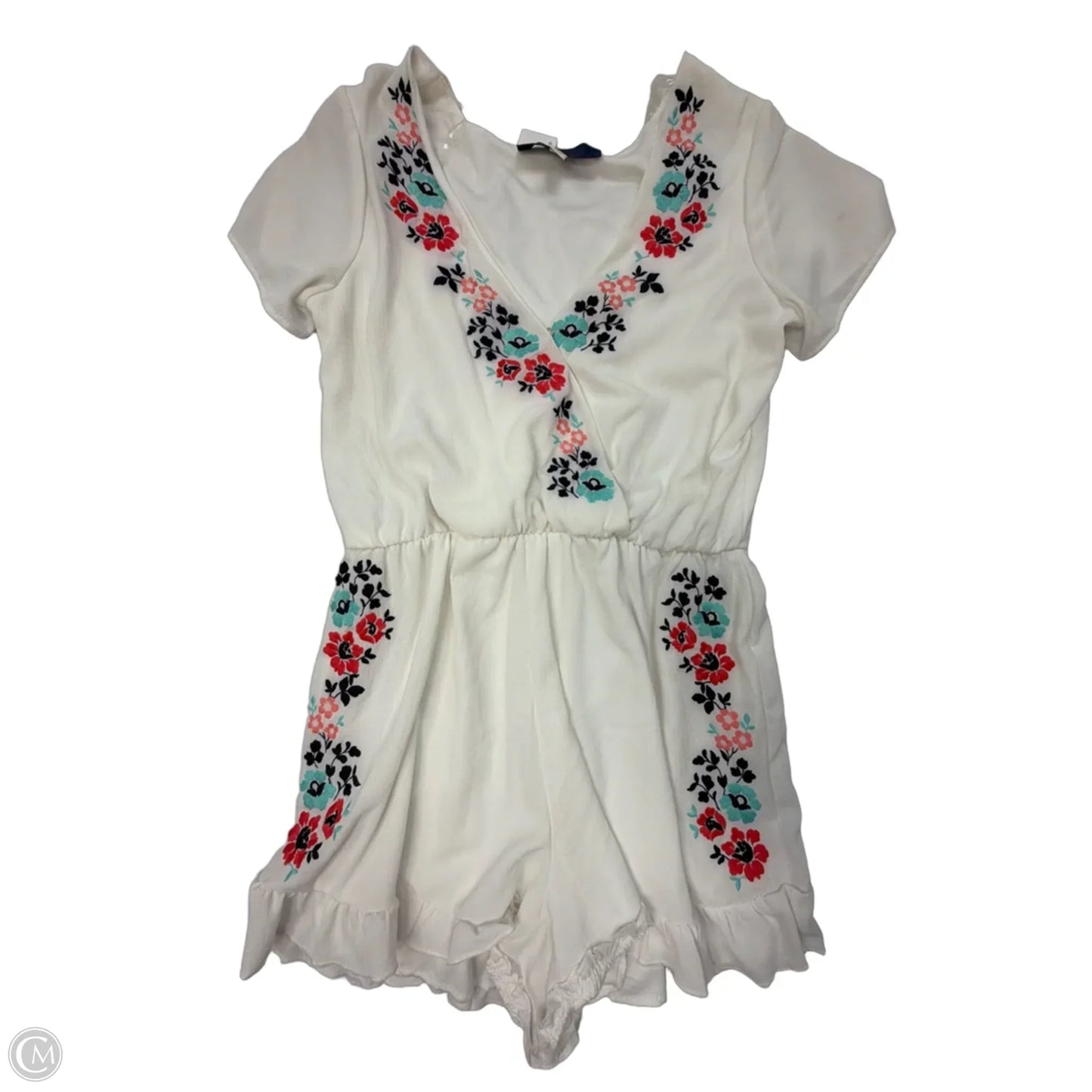 Romper By Blue Rain In White, Size: L