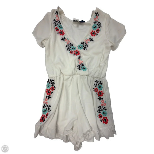 Romper By Blue Rain In White, Size: L