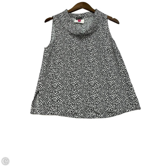 Top Sleeveless By Vince Camuto In Black & White, Size: Xs