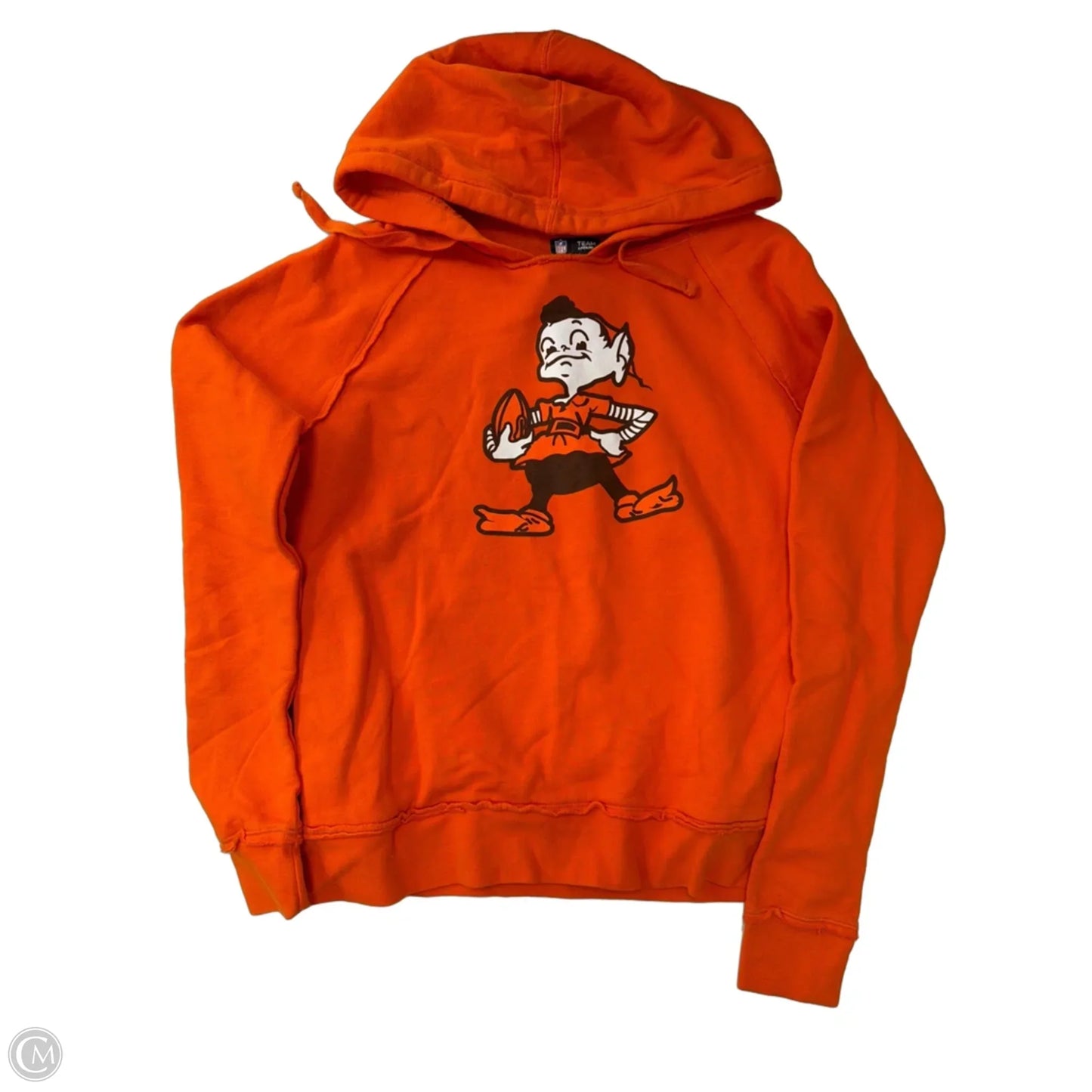 Sweatshirt Hoodie By Nfl In Orange, Size: M