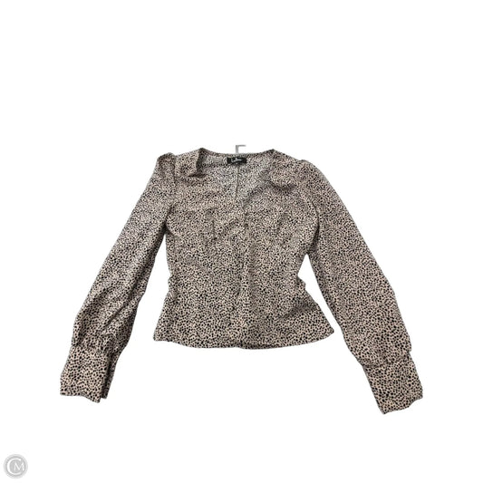 Top Long Sleeve By Lulus In Animal Print, Size: S